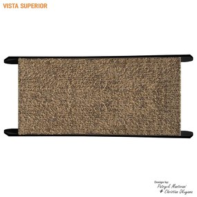 Arranhador de Gato Esteira de Chão B500 Preto - Sheep Estofados - Preto