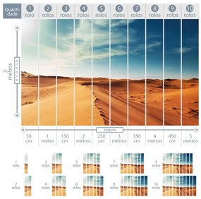 Painel fotográfico dunas deserto do sahara