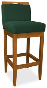 Kit 4 Banquetas Decorativa Elis Veludo Verde Bandeira