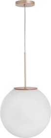 Pendente Madeira E Metal Dourado Milk