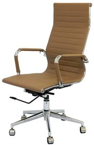 Cadeira Eames Alta Caramelo Base Cromada - 25608 Sun House