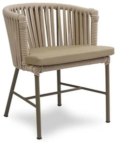 Cadeira Jurerê Área Externa Trama Corda Náutica Estrutura Alumínio Eco Friendly Design Scaburi