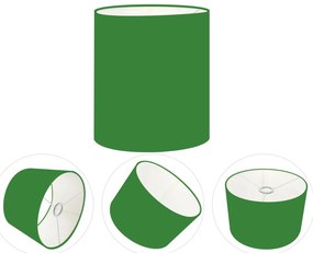 Cúpula Abajur Cilíndrica Cp-8001 Ø13x15cm Verde Folha