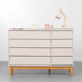 Cômoda Noah 4 Gavetas e 1 Porta com Pés Square Mel – Areia