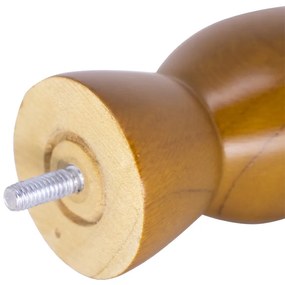 Pé Torneado Veneza Castanho 28 cm - D'Rossi
