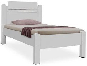 Cama Paris Solteiro Branco - Gabrielli Móveis