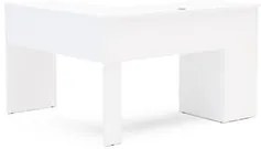 Mesa Para Escritório Escrivaninha 3 Gavetas Fênix Branco - Politorno