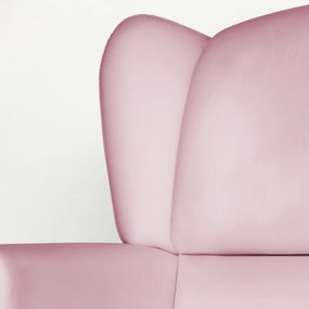 Conjunto Poltrona Ana de Amamentação com Balanço + Puff Ana + Trocador de Fraldas Courino Rosa