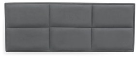Cabeceira Painel Cama Box Casal 140cm Nina Suede Cinza - Sheep Estofados - Cinza