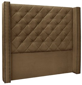 Cabeceira Decorativa Queen Size 1,84M Loewe Suede Caramelo G63 - Gran Belo
