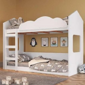 Cama Beliche Montessoriano Casinha By700 - Branco