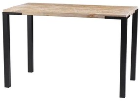 Escrivaninha Broadway Tampo DriftWood Base Grafite 120cm - 46478 Sun House