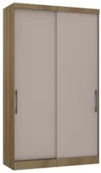 Guarda Roupa Solteiro 135cm 2 Portas 3 Gavetas Delphi Avelã/Cinnamon L