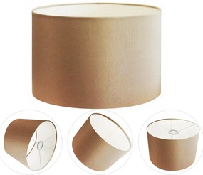 Cúpula Abajur Cilíndrica Cp-7018 Ø40x25cm Palha