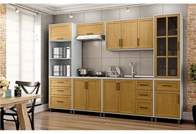 Conjunto de Cozinha Cristal 2 Finestra Móveis