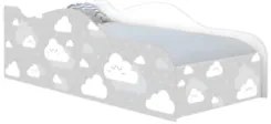 Cama Solteiro Infantil Baixa Para Colchão 188x88cm Nuvens K06 - Mpozen