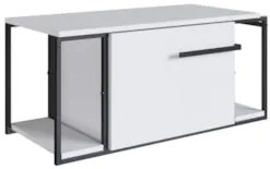 Gabinete de Banheiro Suspenso 80cm Para Cuba Ripy Branco Z54 - Mpozena