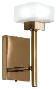 Arandela Cubo Flat Led Integrado 5,5W 2700K 12X12X23Cm Metal E Vidro |... (HONEY, 220V)
