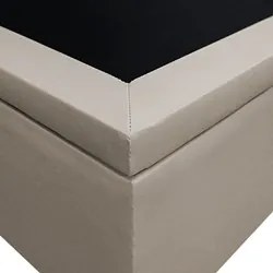Base Box Baú para Cama Solteiro 88x188cm Liz S05 Sintético Bege - Mpoz