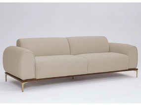 Sofá 3 Lugares Tóquio D07 230cm Linho Marfim - D'Rossi