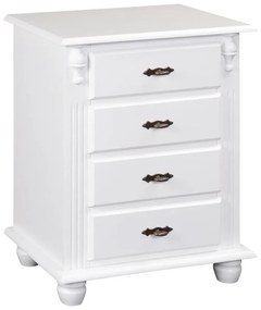 Mesa de Cabeceira 4 Gavetas - Wood Prime MY 26318