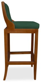 Kit 2 Banquetas Decorativa Josi Veludo Verde Bandeira