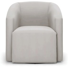 Poltrona Decorativa Base Giratória Kit 2 Stella Max Veludo D03 - D'Rossi - Cinza