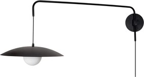 Arandela Zen 40X99,2X43,3Cm 1Xg9 Braço Haste E Cúpula Alumínio E Globo... (BT - Branco Texturizado)