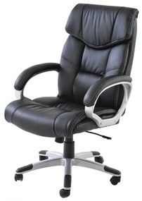 Cadeira Office Cartagena PU Preto Base Nylon - 21292 Sun House