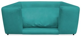 Caminha Cão Cama Pet Lili P/ Cães e Gatos Almofada Lavável Suede Cores - Azul Tiffany