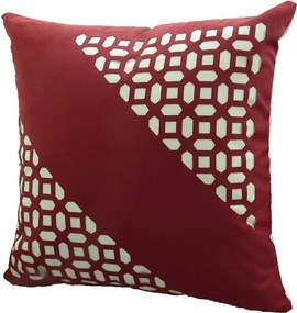 Capa Almofada Corte a Laser Provence Vitral Marsala 50x50cm