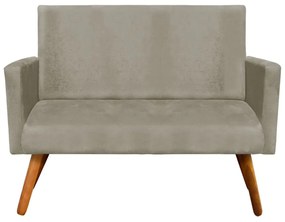 Namoradeira Nina Suede Pés Palito Castanho D'Rossi - Marrom Rato