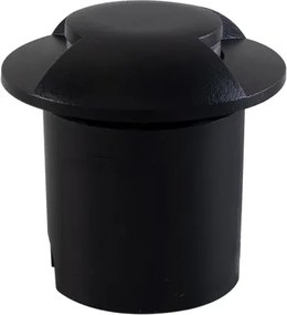 Balizador Led De Embutir Aluminio 1W 3000K Ip65 Side - PRETO