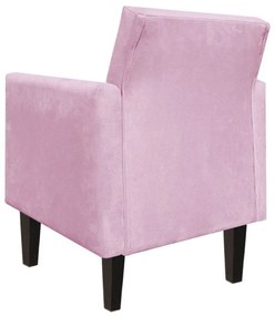KIT 02 POLTRONAS JADE SUEDE ROSA BEBE PE