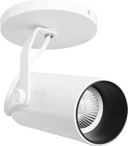 Spot Sobrepor Aluminio Com Canopla 6Cm Flow - BRANCO