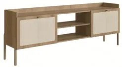Rack Para Sala Bancada de TV 65 Pol Pés Madeira Arlo A10 A10 Hanover -
