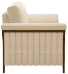 Kit 2 Poltronas Decorativas Sala de Estar 102cm Pés Madeira Roya Z32 L