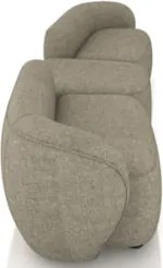 Sofá 4 Lugares Com Puff  302cm Orgânico Lyor Linho Bege Z55  - Mpozena