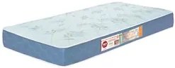 Colchão Solteiro Sleep Max Espuma D45 120x203x15cm Branco/Azul - Casto