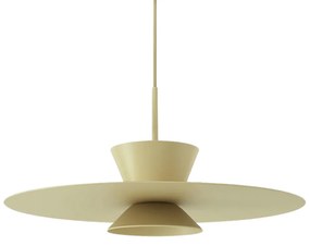 Pendente Tule Ø50X25Cm 1Xmr16 - Usina 25120/50 (ND-F - Nude Fosco, BT - Branco Texturizado)