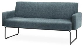 Sofa Pix com Bracos Assento Mescla Verde Base Aco Preto - 55105 Sun House