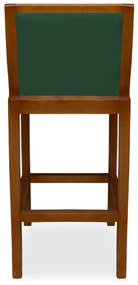 Banqueta Decorativa Josi Veludo Verde Bandeira