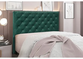 Cabeceira Cama Box King 195 cm Tania Veludo S04 - D'Rossi - Verde