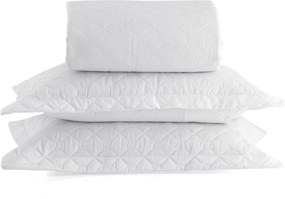 Porta Travesseiro Kacyumara 200 Fios Vida Bela Tinto - Branco  50 x 70 cm