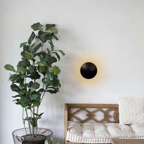 Arandela Led Aluminio 6W 127V 2700K Pleine Lune - PRETO