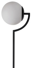 Luminária De Chão Allen 24,2X25,1X162Cm 1Xe27 Alumínio E Globo Ø20Cm -... (TT-M Titânio Metálico, TRANSPARENTE)