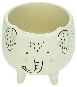 Cachepot Vaso Decorativo de Cerâmica Elefante Charmoso