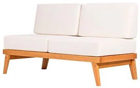 Sofa Arpoador 2 Lugares Acquablock Cru Verniz Mel - 72148 Sun House