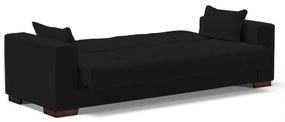 Sofá Cama Casal 3 Lugares 210cm Lisboa Linho  D03 - D'Rossi - A79 Preto