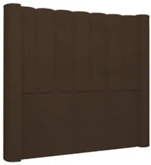 Cabeceira Casal Queen Cama Box 160cm Claire Z04 Boucle Marrom - Mpozen